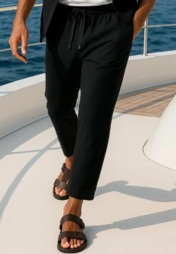 MONACO ELASTICATED HOLIDAY CHINOS MIDNIGHT