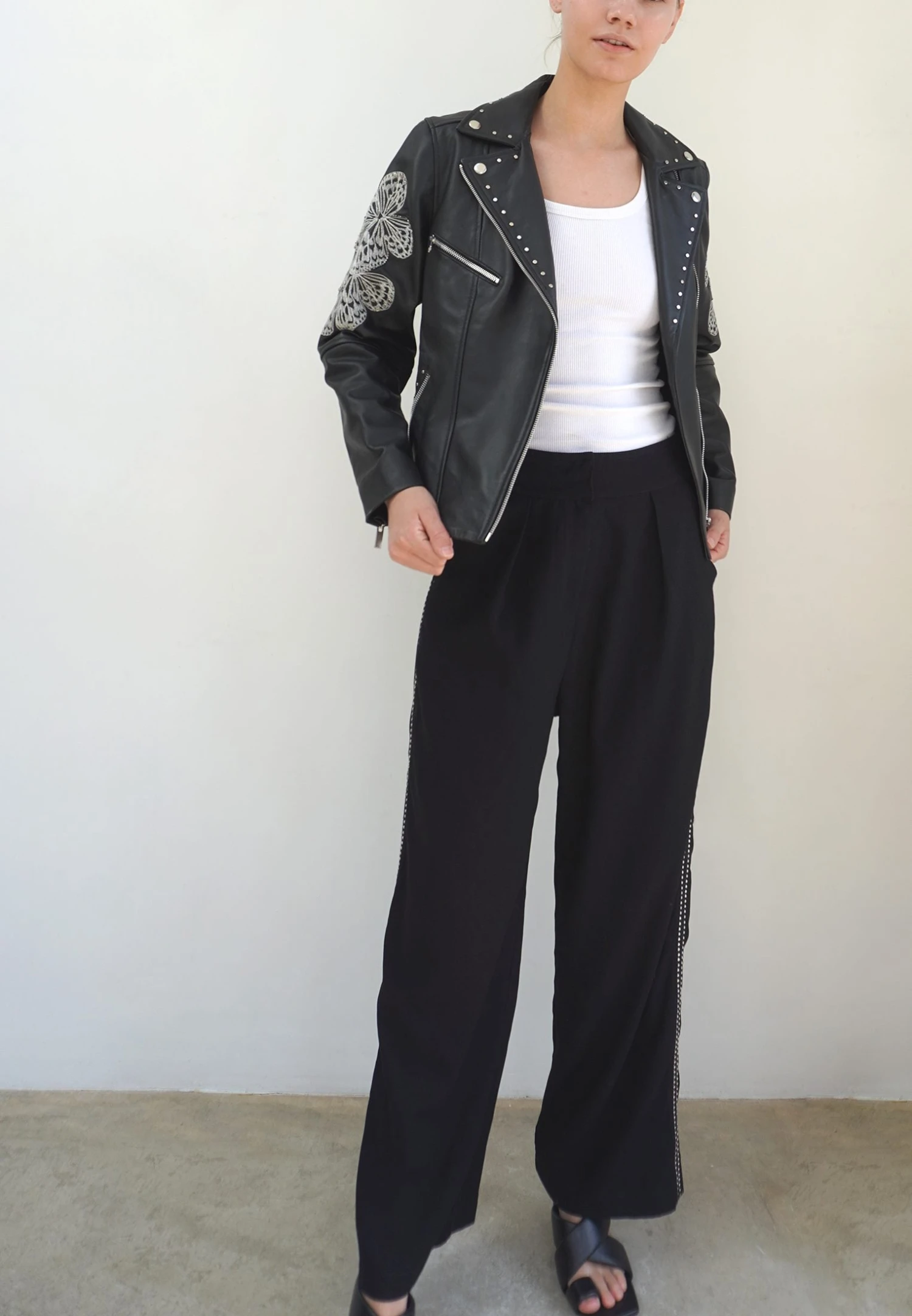 AERIAL LEATHER JACKET BLACK 3 AERIAL LEATHER JACKET BLACK