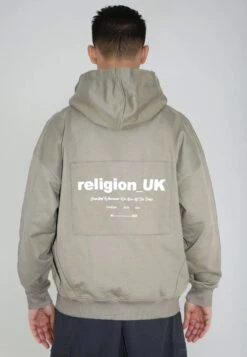 RELIGION UK ZIP UP HOODIE KHAKI