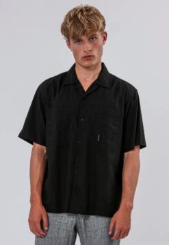 CORPS LINEN BLEND SHIRT BLACK