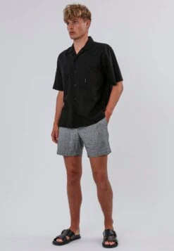 CORPS LINEN BLEND SHIRT BLACK -Religion Clothing 15ECPH05CORPSSHIRTBLACK 8copy