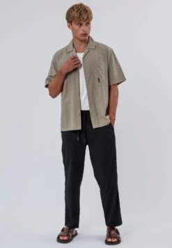 CORPS LINEN BLEND SHIRT LIGHT KHAKI -Religion Clothing 15ECPH05CORPSSHIRTLIGHTKHAKI 1