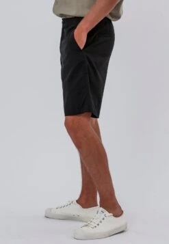 ELASTICATED LONGLINE CHINO SHORTS BLACK 10 ELASTICATED LONGLINE CHINO SHORTS BLACK -Religion Clothing 15EELP24ELASTICATEDLONGLINECHINOSHORTSBLACK 11 aeac7b81 40b3 475e 9605 0b21bc690a3a