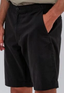 ELASTICATED LONGLINE CHINO SHORTS BLACK 13 ELASTICATED LONGLINE CHINO SHORTS BLACK -Religion Clothing 15EELP24 ELASTICATED LONGLINE CHINO SHORTS BLACK 10