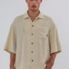 BRAILLE SHIRT OFF WHITE & SOFT KHAKI -Religion Clothing 15HBAH60BRAILLESHIRTOFFWHITESOFTKHAKI 5