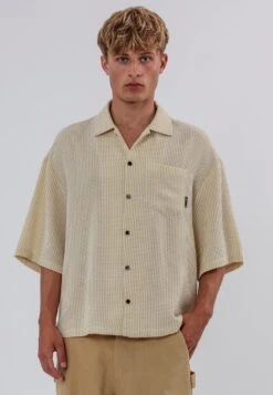 BRAILLE SHIRT OFF WHITE & SOFT KHAKI