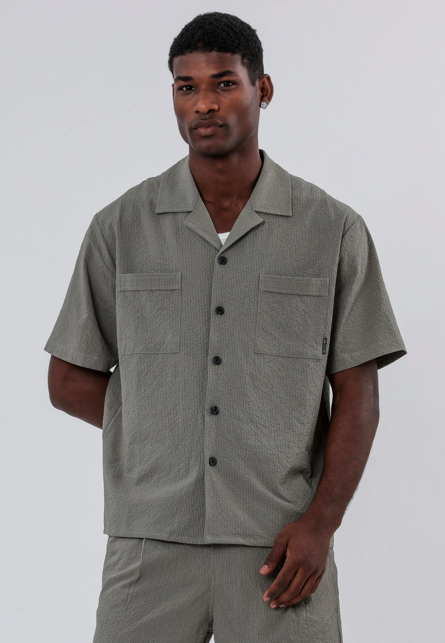 MYKONOS DOUBLE POCKET HOLIDAY SHIRT MOSS GREEN 7 MYKONOS DOUBLE POCKET HOLIDAY SHIRT MOSS GREEN - Image 5