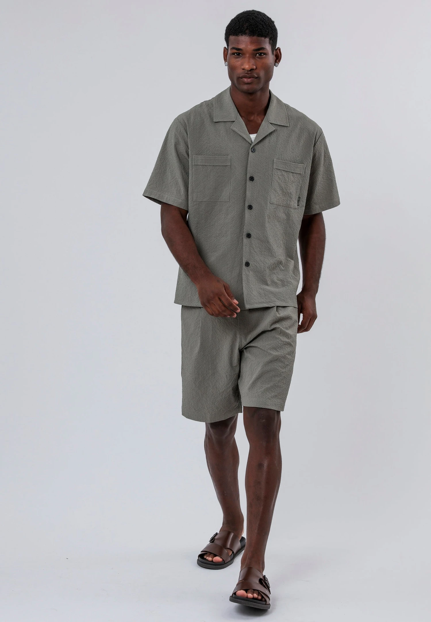 MYKONOS DOUBLE POCKET HOLIDAY SHIRT MOSS GREEN 4 MYKONOS DOUBLE POCKET HOLIDAY SHIRT MOSS GREEN - Image 2