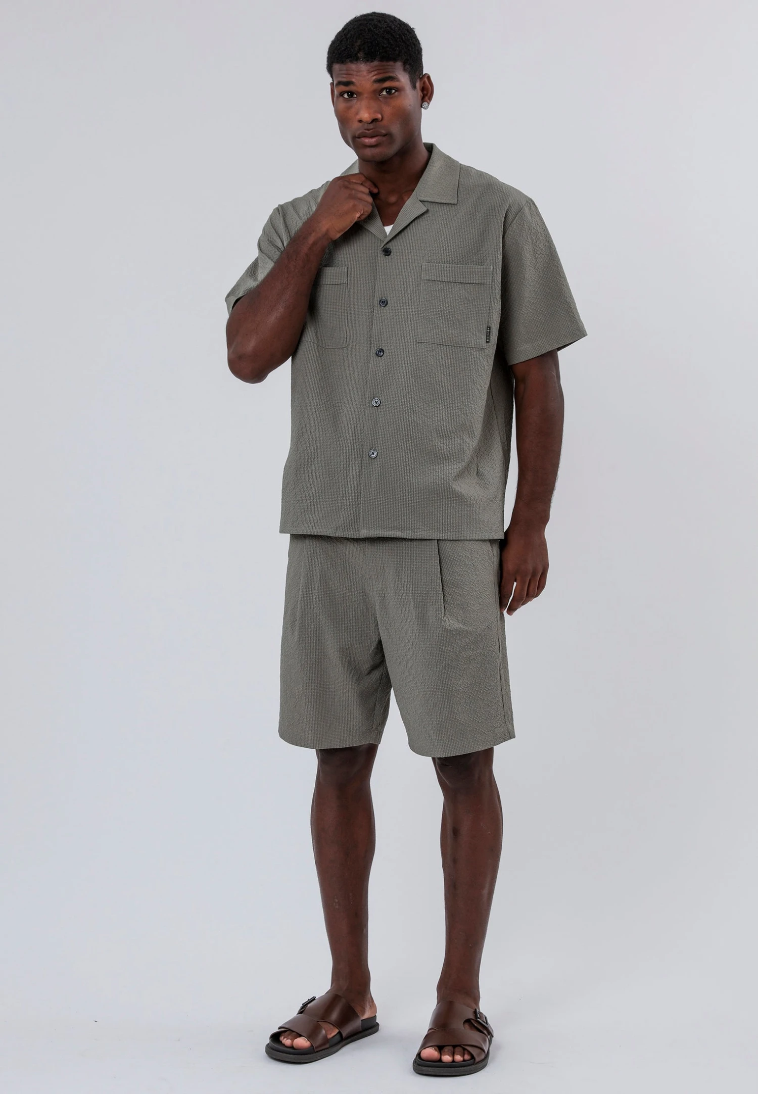 MYKONOS DOUBLE POCKET HOLIDAY SHIRT MOSS GREEN 8 MYKONOS DOUBLE POCKET HOLIDAY SHIRT MOSS GREEN - Image 6