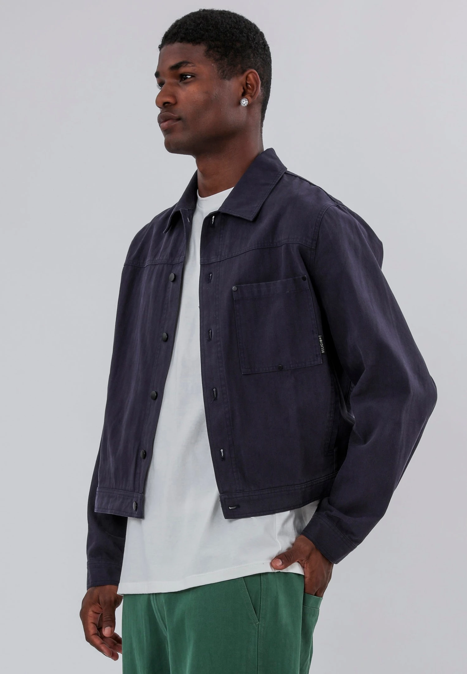 DENIM JACKET ROYAL BLUE 5 DENIM JACKET ROYAL BLUE - Image 3