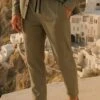 MYKONOS ELASTICATED HOLIDAY CHINOS MOSS GREEN -Religion Clothing 15HEIP67 MOSS GREEN