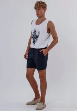 SAINT-TROPEZ ELASTICATED HOLIDAY SHORTS MIDNIGHT -Religion Clothing 15HESP53ELASTICATEDSHORTMIDNIGHT 7