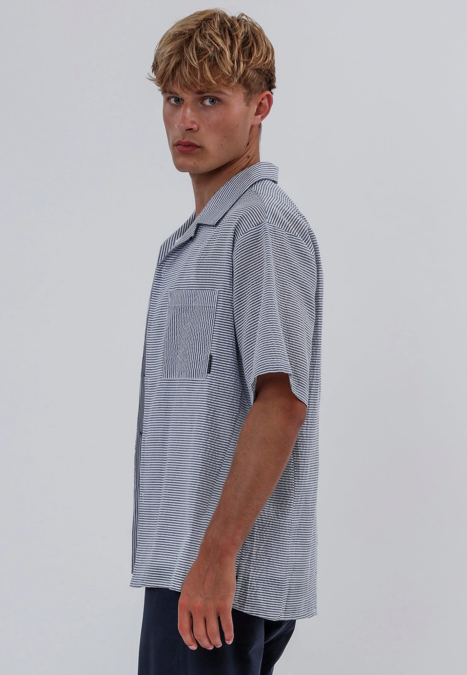 ILLUSION SHIRT OFF WHITE & BLUE 4 ILLUSION SHIRT OFF WHITE & BLUE - Image 2