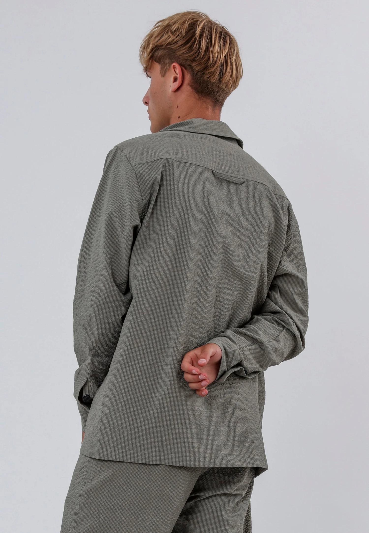 MYKONOS LONG SLEEVE HOLIDAY SHIRT MOSS GREEN 5 MYKONOS LONG SLEEVE HOLIDAY SHIRT MOSS GREEN - Image 3