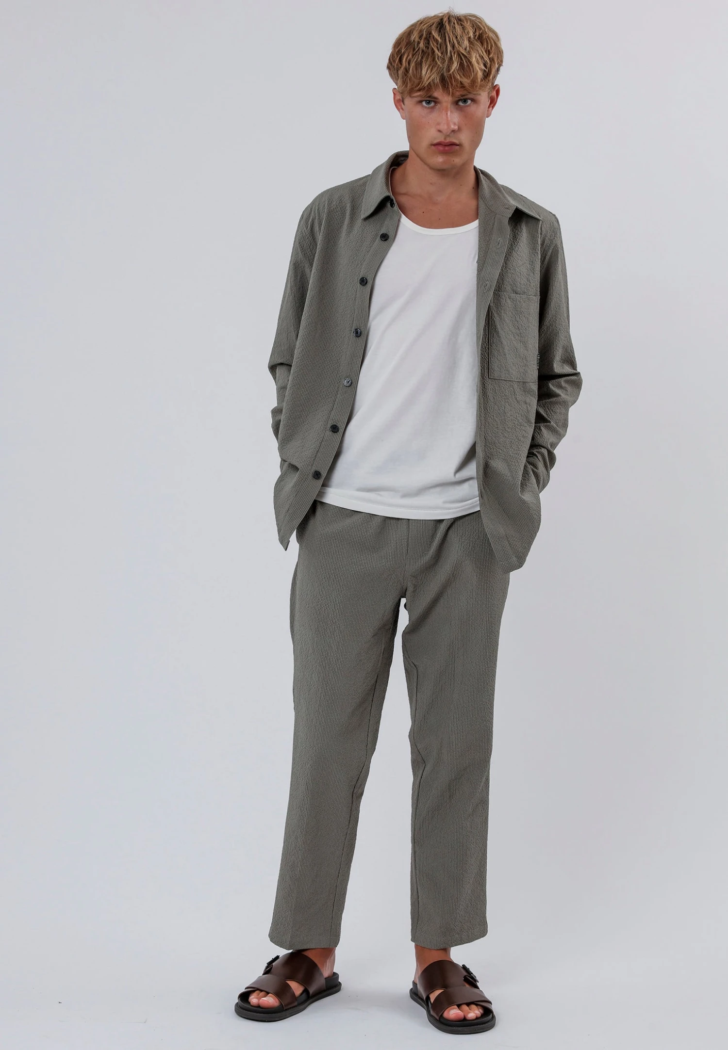 MYKONOS LONG SLEEVE HOLIDAY SHIRT MOSS GREEN 8 MYKONOS LONG SLEEVE HOLIDAY SHIRT MOSS GREEN - Image 6