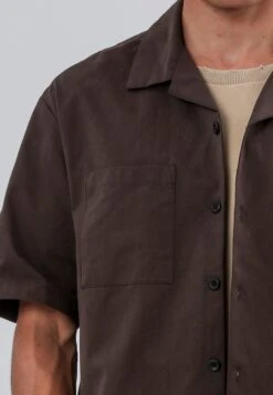 SAINT-TROPEZ LIGHTWEIGHT HOLIDAY SHIRT CHOCOLATE -Religion Clothing 15HLWH11LIGHTWEIGHTSHIRTCHOCOLATE 1