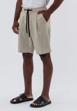 MONACO PLEATED LINEN BLEND HOLIDAY SHORTS SHELL 15 MONACO PLEATED LINEN BLEND HOLIDAY SHORTS SHELL -Religion Clothing 15HPAP66PLEATEDSHORTSHELL 12