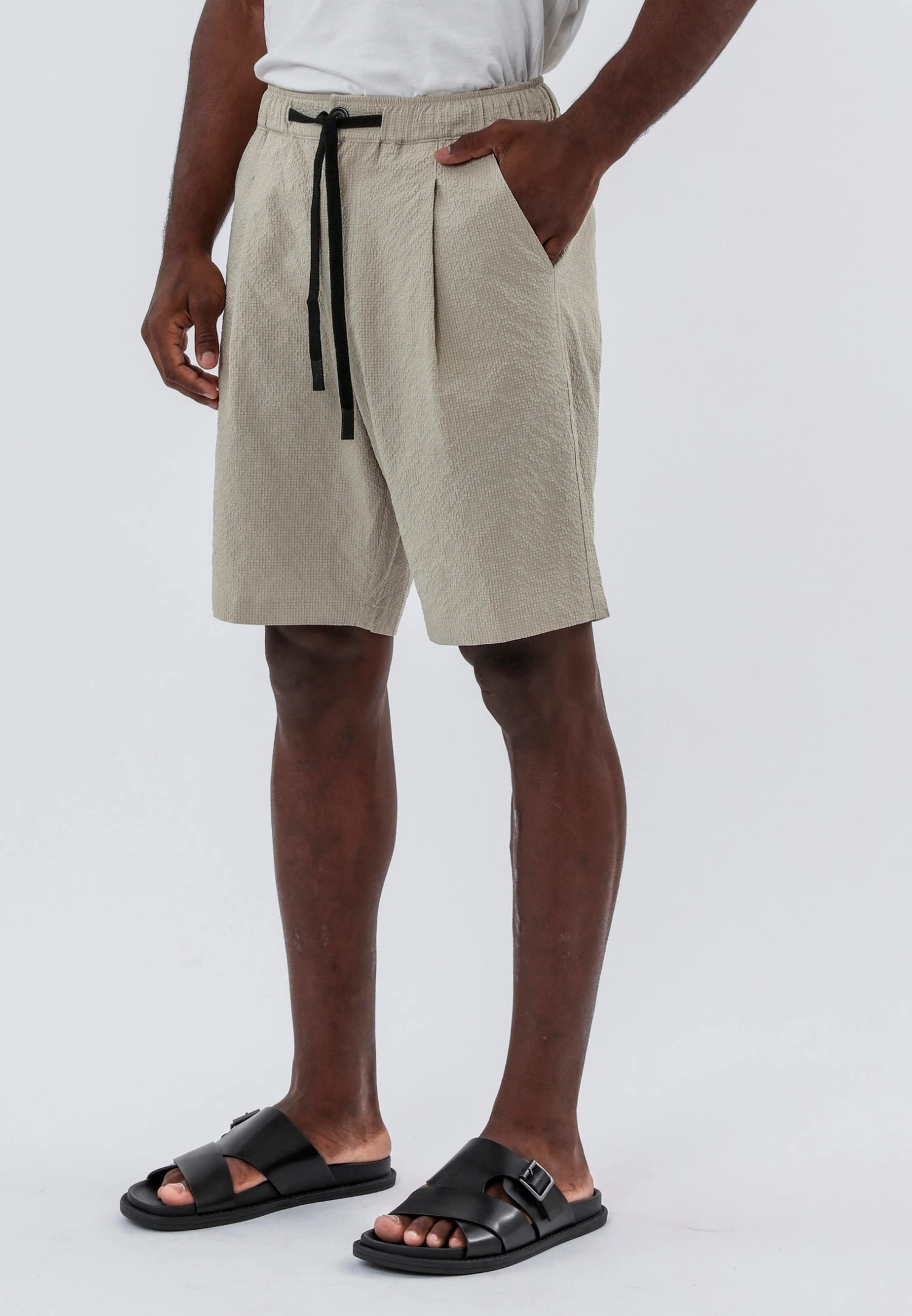 MONACO PLEATED LINEN BLEND HOLIDAY SHORTS SHELL 8 MONACO PLEATED LINEN BLEND HOLIDAY SHORTS SHELL - Image 6