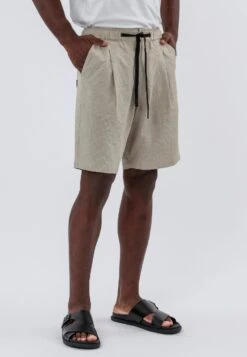MONACO PLEATED LINEN BLEND HOLIDAY SHORTS SHELL 13 MONACO PLEATED LINEN BLEND HOLIDAY SHORTS SHELL -Religion Clothing 15HPAP66PLEATEDSHORTSHELL 16
