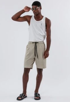 MONACO PLEATED LINEN BLEND HOLIDAY SHORTS SHELL 16 MONACO PLEATED LINEN BLEND HOLIDAY SHORTS SHELL -Religion Clothing 15HPAP66PLEATEDSHORTSHELL 3