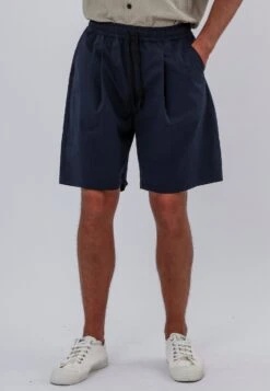 SAINT-TROPEZ PLEATED LINEN BLEND HOLIDAY SHORTS MIDNIGHT -Religion Clothing 15HPTP74PLEATEDSHORTMIDNIGHT 19