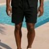 MARBELLA PLEATED HOLIDAY SHORTS JET BLACK 1 MARBELLA PLEATED HOLIDAY SHORTS JET BLACK -Religion Clothing 15HPTP74 BLACK