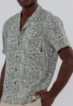 STROKE SHIRT WHITE & GREEN -Religion Clothing 15HSTH21STROKESHIRTWHITEGREEN 3