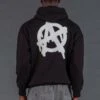 ANARCHY APPLIQUE HOODIE BLACK & OFF WHITE -Religion Clothing 15TANJ58 BLACK 1