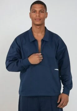 RELIGION UK CROPPED ZIP SWEATSHIRT DARK NAVY 10 RELIGION UK CROPPED ZIP SWEATSHIRT DARK NAVY -Religion Clothing 15TRWW941