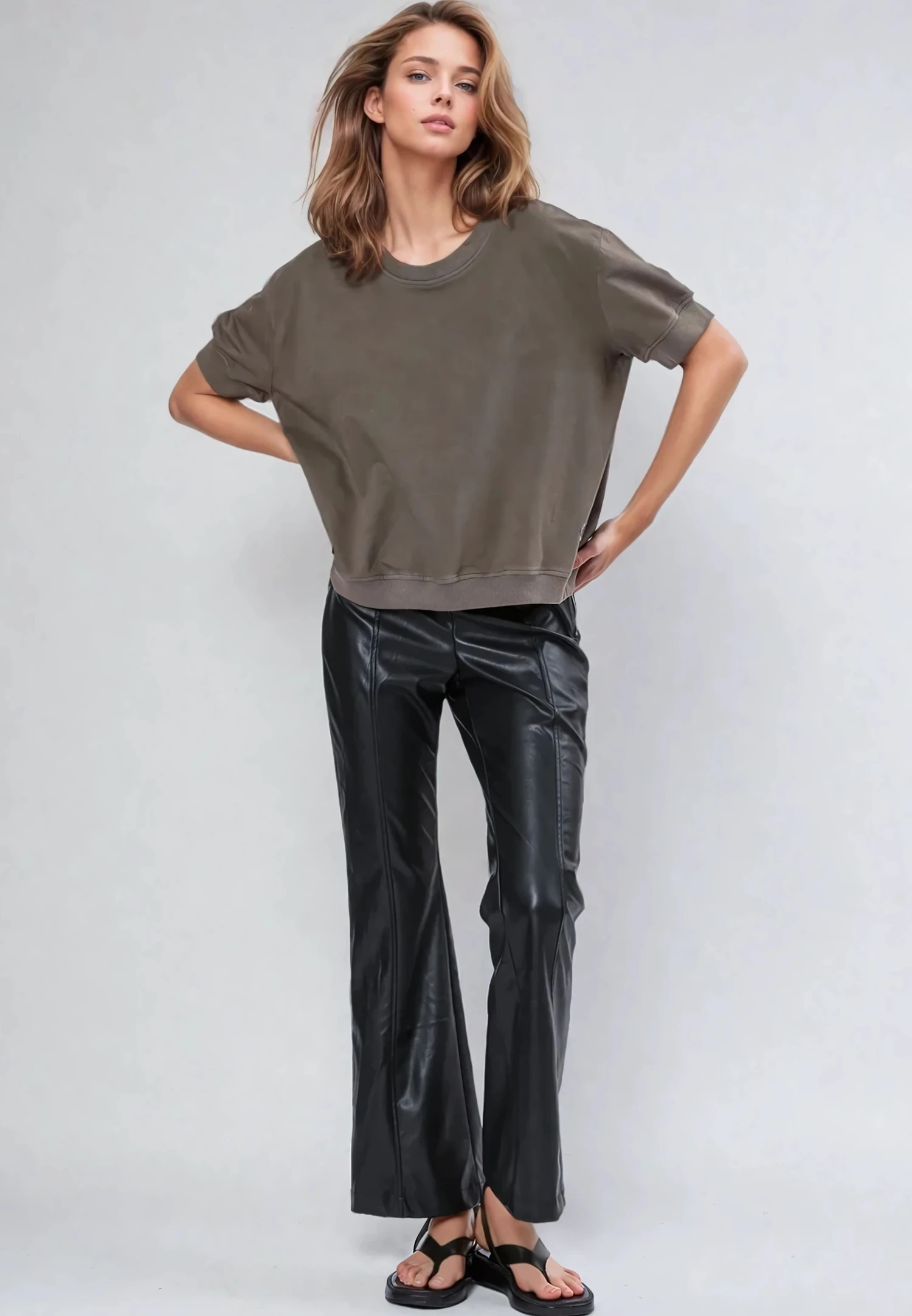 CITRINE TOP KHAKI 4 CITRINE TOP KHAKI - Image 2