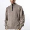 BOX HALF ZIP KNIT TWIG -Religion Clothing 33HBXW29 BOXHALFZIPKNIT TWIG1