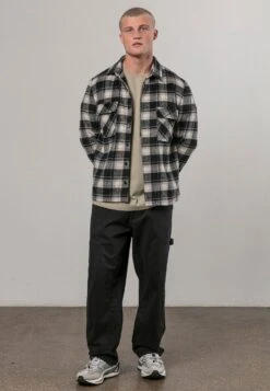 LUMBER SHIRT BLACK & OFF WHITE 10 LUMBER SHIRT BLACK & OFF WHITE -Religion Clothing 34HLBH33BLACKWHITE5