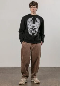 WINGS SKULL SWEAT BLACK -Religion Clothing 34TWKW70BLACK4