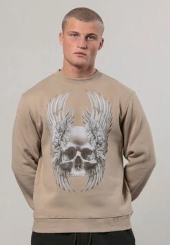 WINGS SKULL SWEAT FAWN -Religion Clothing 34TWKW70FAWN4