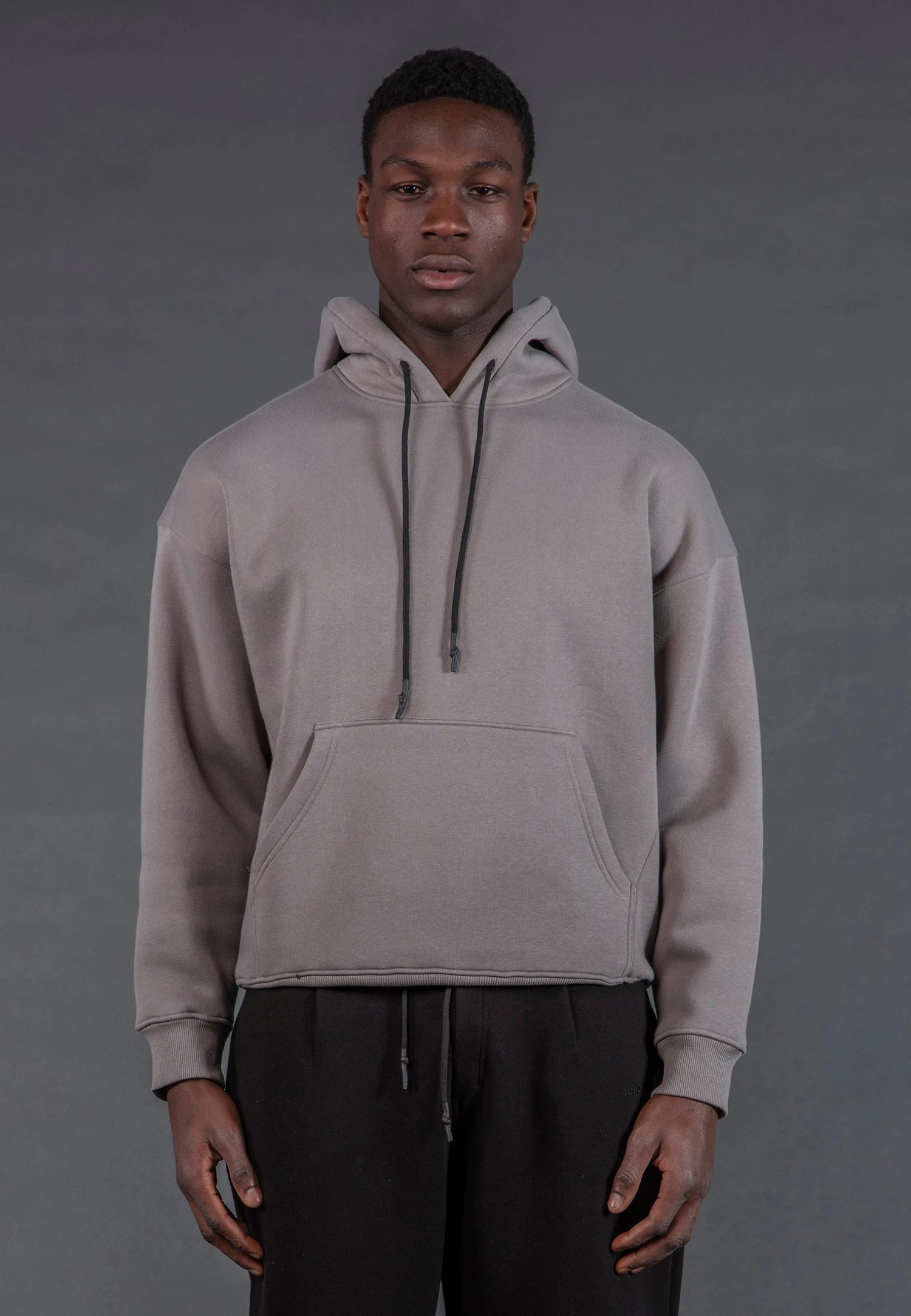 KNITTED RELIGION HOODIE CEMENT GREY 3 KNITTED RELIGION HOODIE CEMENT GREY - Image 2