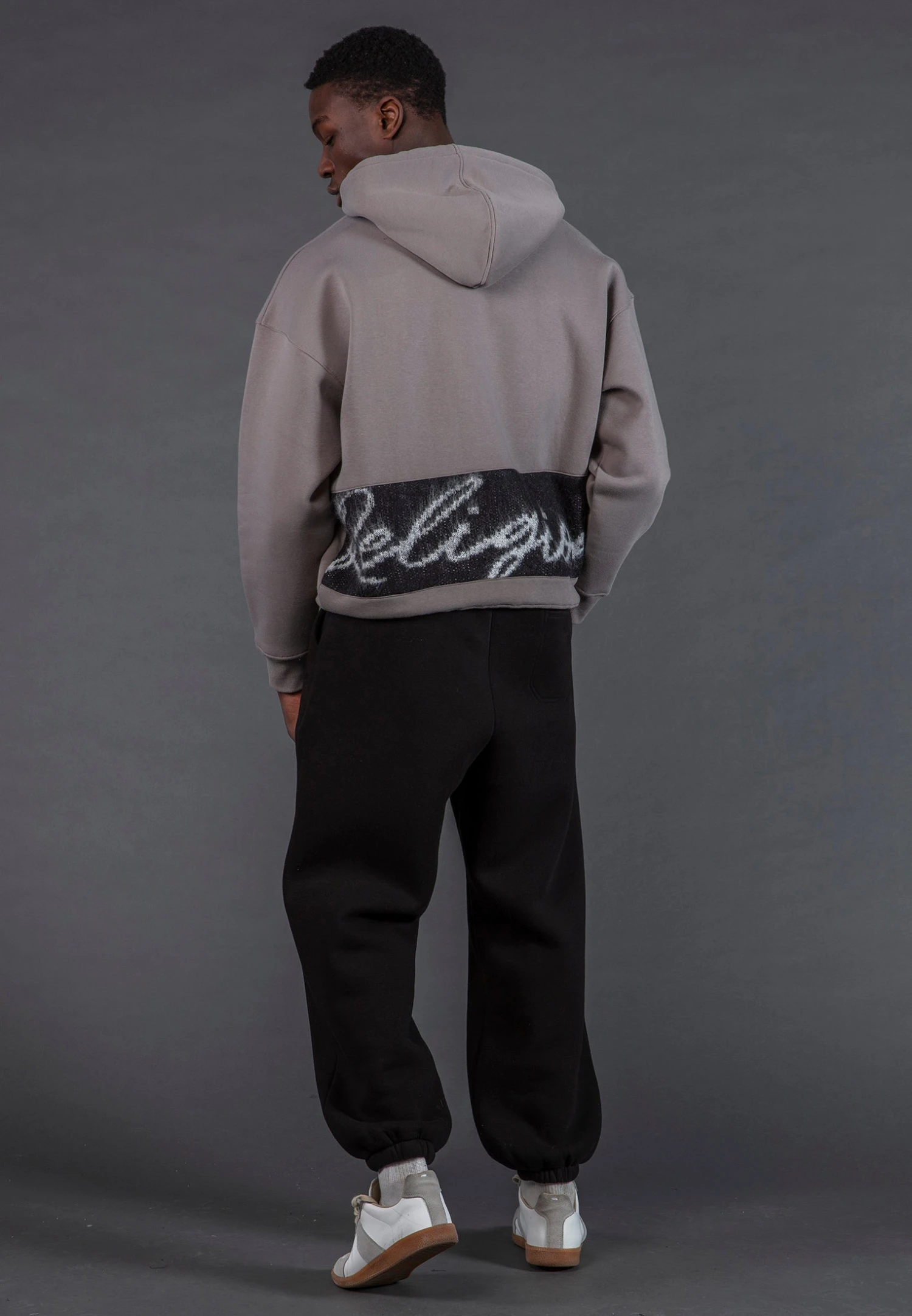 KNITTED RELIGION HOODIE CEMENT GREY 5 KNITTED RELIGION HOODIE CEMENT GREY - Image 4