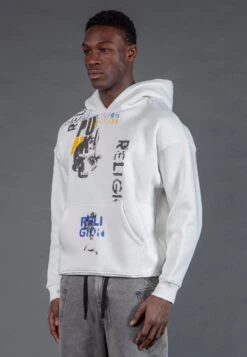 Religion Clothing -Religion Clothing 35TPKJ58 PUNK HOODY OFF WHITE 2445