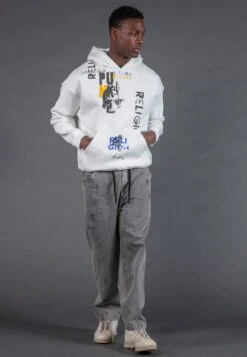 PUNK HOODIE OFF WHITE 10 PUNK HOODIE OFF WHITE -Religion Clothing 35TPKJ58 PUNK HOODY OFF WHITE 2463