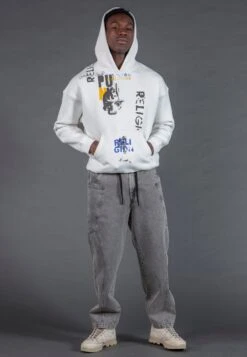 PUNK HOODIE OFF WHITE 11 PUNK HOODIE OFF WHITE -Religion Clothing 35TPKJ58 PUNK HOODY OFF WHITE 2480