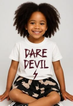 Kids DARE DEVIL GIRLS T-SHIRT OFF WHITE