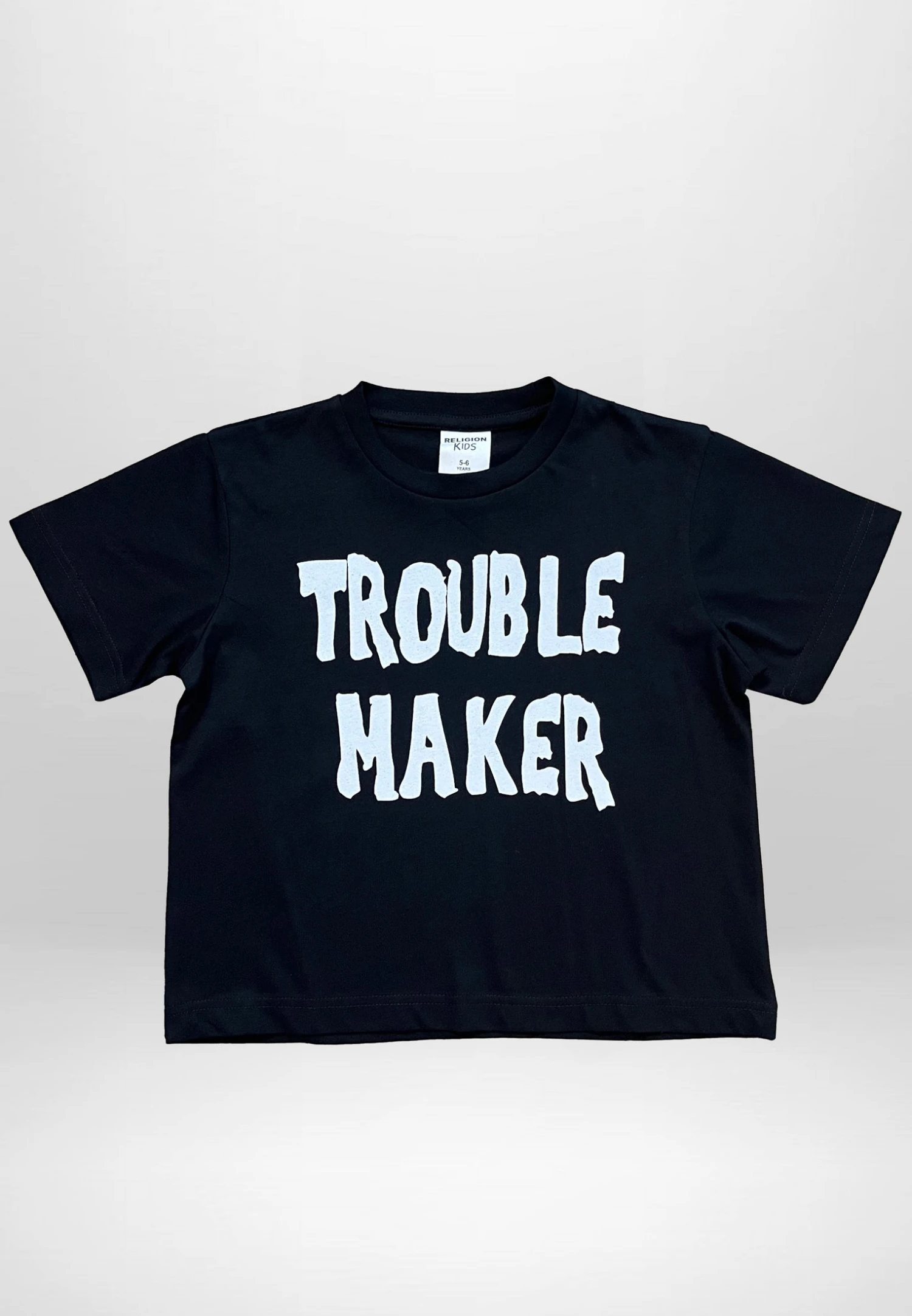 Kids TROUBLE MAKER GIRLS T-SHIRT BLACK 4 Kids TROUBLE MAKER GIRLS T-SHIRT BLACK - Image 2