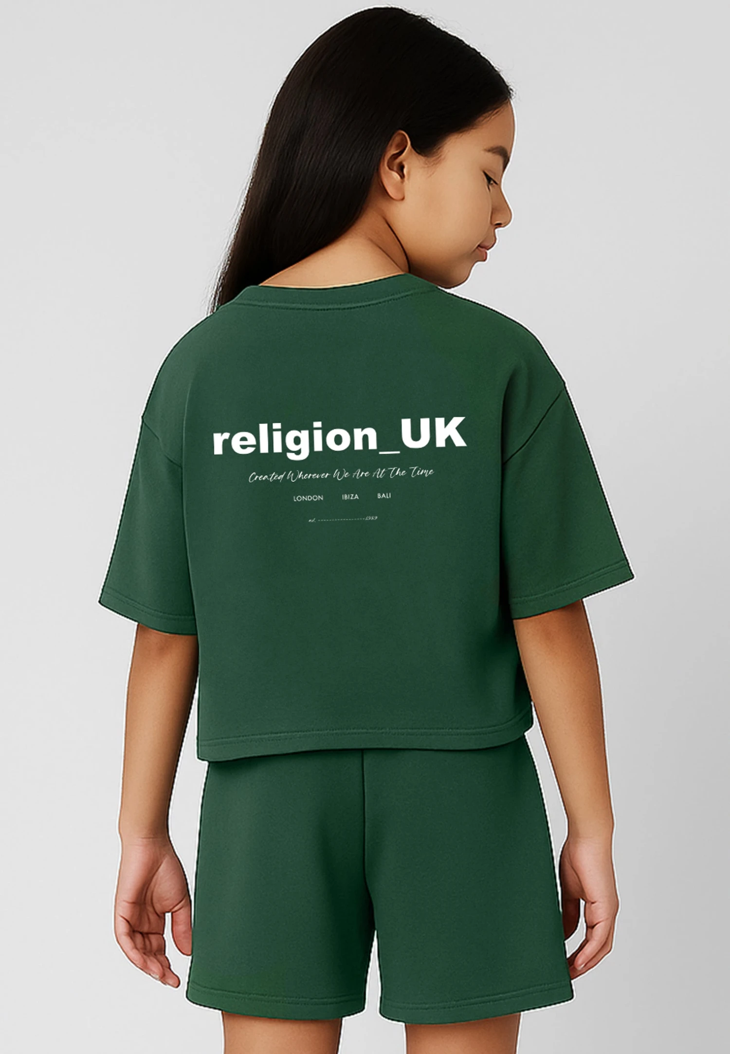 Kids RELIGION GIRLS OVERSIZED T-SHIRT GREEN 5 Kids RELIGION GIRLS OVERSIZED T-SHIRT GREEN - Image 3