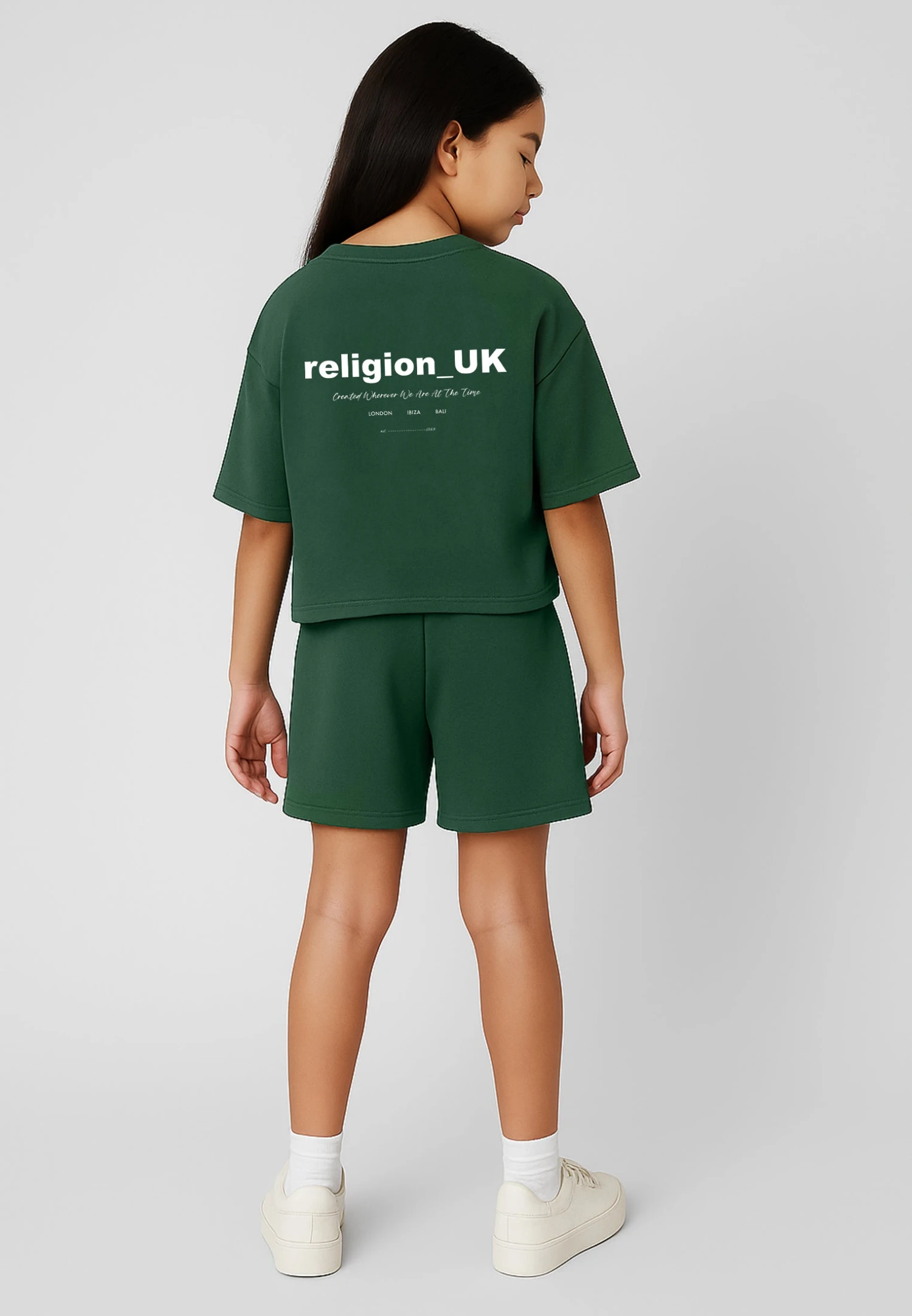 Kids RELIGION GIRLS OVERSIZED T-SHIRT GREEN 3 Kids RELIGION GIRLS OVERSIZED T-SHIRT GREEN