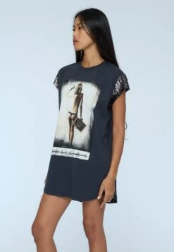 F_YOU DRESS WASHED BLACK -Religion Clothing 54BFYD193