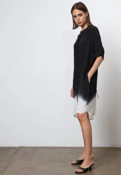 HIDDEN TUNIC DIP DYE -Religion Clothing 54IHND06BLACKWHITE3