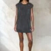BEADED MINI DRESS VINTAGE BLACK -Religion Clothing 55BBLACK6