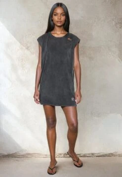 BEADED MINI DRESS VINTAGE BLACK