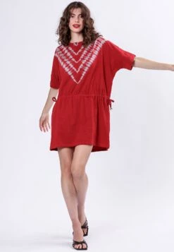 FOREVER DRESS BRICK RED & MAUVE -Religion Clothing 55BFVD56RED2