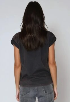 ROLLED CAP SLEEVE CHOCOLATE RUST -Religion Clothing 55BRTC86CHOCOLATERUST5