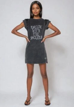 SEQUIN DRESS PIGMENT DYE 10 SEQUIN DRESS PIGMENT DYE -Religion Clothing 55BSQD70BLACK2